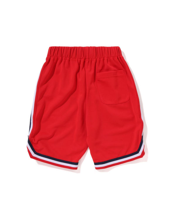Dětské Šortky Bape Multi Print Basketball Světle Červené | 73469VLGY