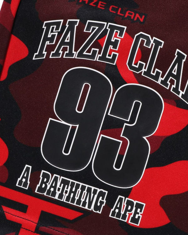 Dětské Šortky Bape X Faze Clan Game Světle Červené | 01892ZFPN
