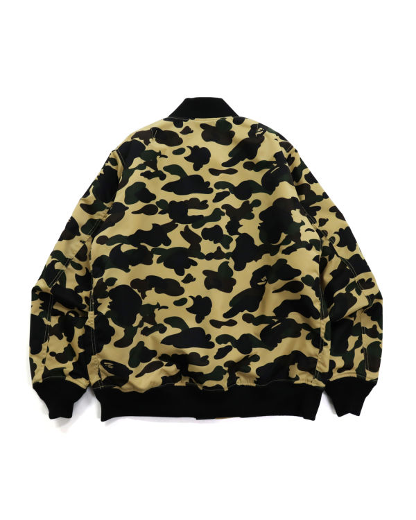 Pánské Bundy Bape 1st Camo Nylon Twill MA-1 Žluté | 69078AOTC