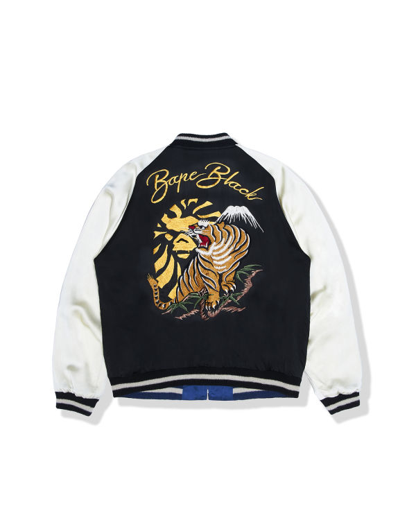 Pánské Bundy Bape Ape Head bomber Černé | 43652HBLE