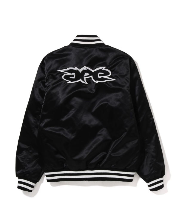 Pánské Bundy Bape Ape Relaxed Fit Nylon Varsity Černé | 81654NVGC