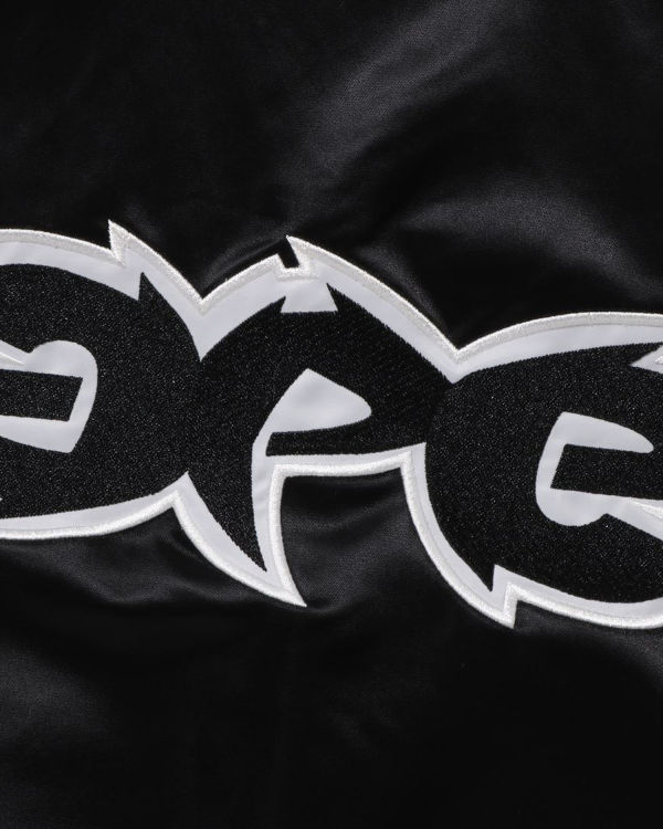 Pánské Bundy Bape Ape Relaxed Fit Nylon Varsity Černé | 81654NVGC