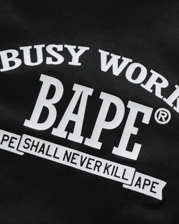 Pánské Bundy Bape Archive Patch Puffer Nylon Varsity Černé | 16580LQZJ