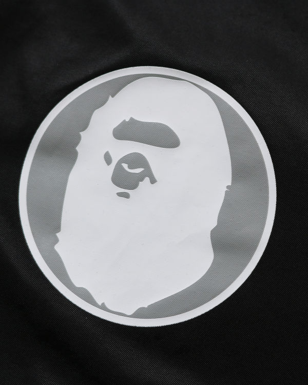 Pánské Bundy Bape Archive Patch Puffer Nylon Varsity Černé | 16580LQZJ