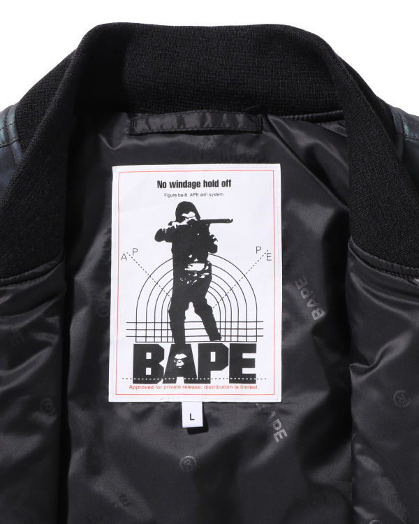 Pánské Bundy Bape Aurora Shark Loose Fit MA-1 Černé | 19672OVRL