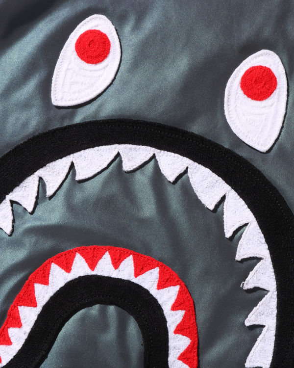 Pánské Bundy Bape Aurora Shark Loose Fit MA-1 Černé | 19672OVRL