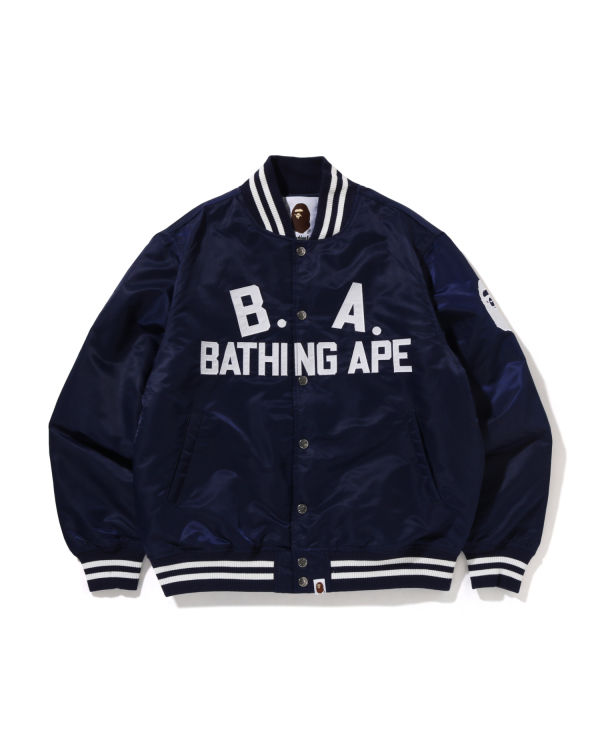 Pánské Bundy Bape B.A Nylon Varsity Blankyt | 80314EHUC