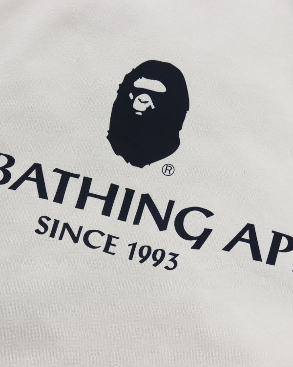 Pánské Bundy Bape Badge Motif Zip Blouson Béžový | 39160YERZ