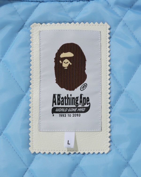 Pánské Bundy Bape Crazy Patch Varsity Blankyt | 31956QHRY