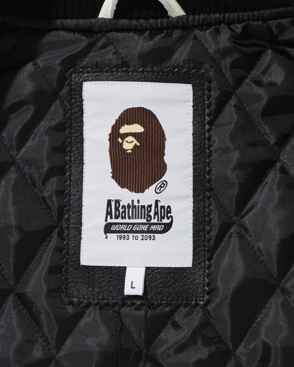 Pánské Bundy Bape Crazy Patch Varsity Černé | 60349DWFK