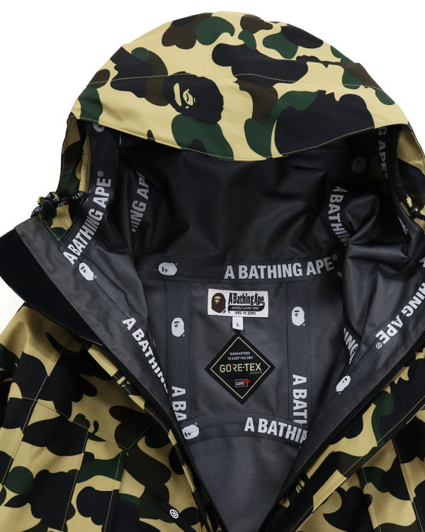 Pánské Bundy Bape Gore-Tex 1st Camo Snowboard Žluté | 32964URTD