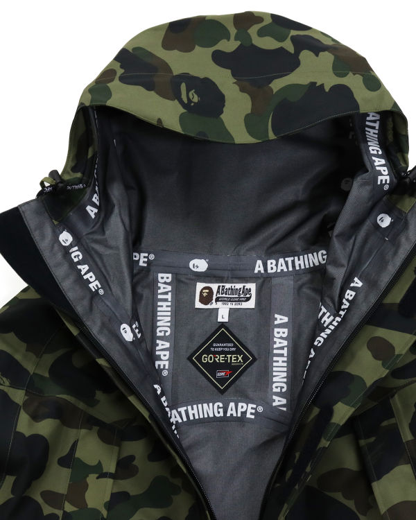 Pánské Bundy Bape Gore-Tex 1st Camo Snowboard Zelene | 73280TMID