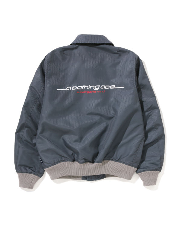 Pánské Bundy Bape Honeycomb Ripstop Bomber Šedé | 21567VMTH