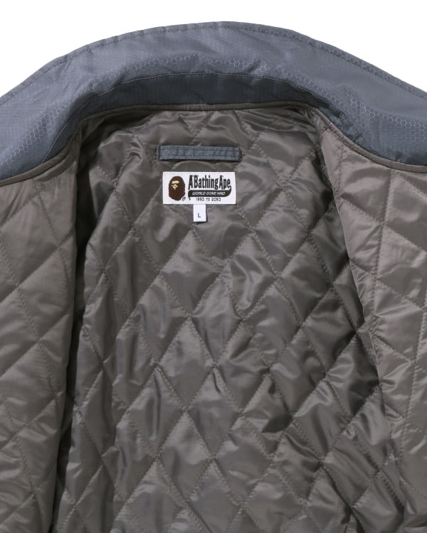 Pánské Bundy Bape Honeycomb Ripstop Bomber Šedé | 21567VMTH