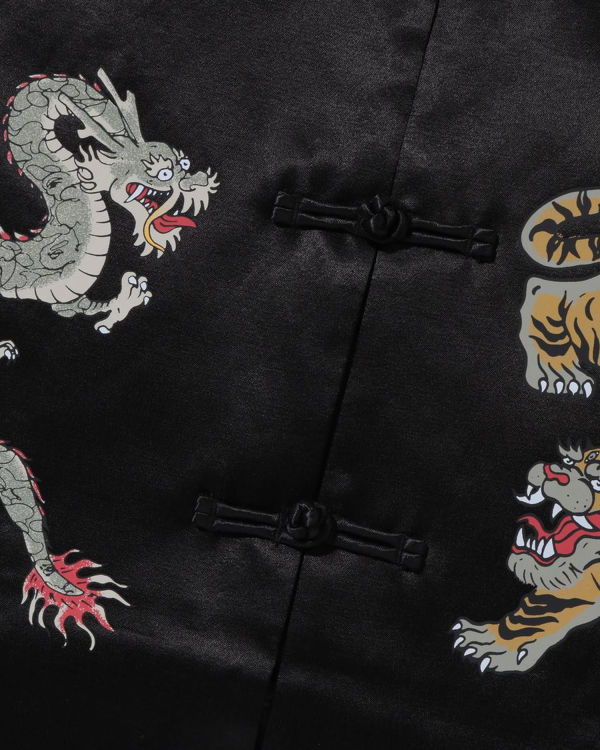 Pánské Bundy Bape Japanese Motif Loose FIt China Černé | 51763WPSC