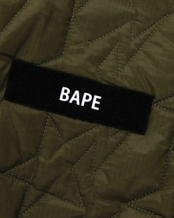 Pánské Bundy Bape Military Patch Liner Zelene | 97154RONA