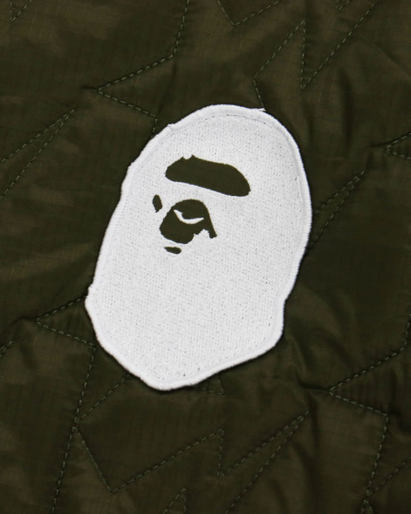 Pánské Bundy Bape Military Patch Liner Zelene | 97154RONA