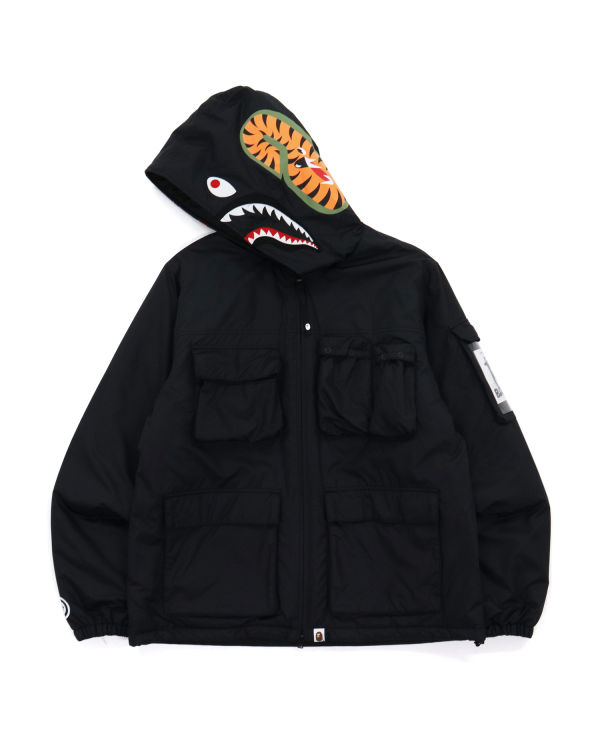 Pánské Bundy Bape Mulit Pocket Shark Černé | 46218IQNF