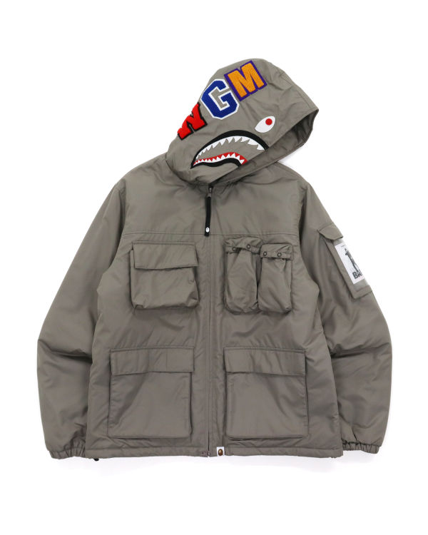 Pánské Bundy Bape Mulit Pocket Shark Šedé | 57132XOFV