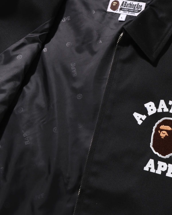Pánské Bundy Bape Multi Fonts Relaxed Fit Zip Černé | 93876BVEZ