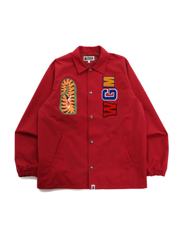 Pánské Bundy Bape Shark Coach Světle Červené | 92380NGET