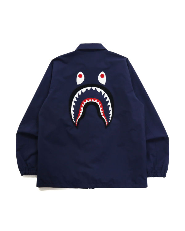 Pánské Bundy Bape Shark Coach Tmavě Blankyt Blankyt | 67580PCDV