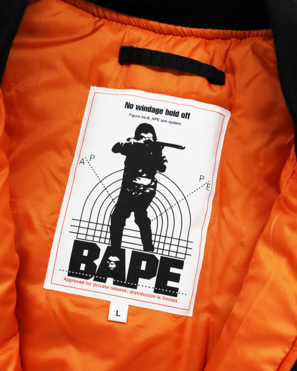 Pánské Bundy Bape Shark Loose Fit Ma-1 M Bomber Černé | 47823PBNS