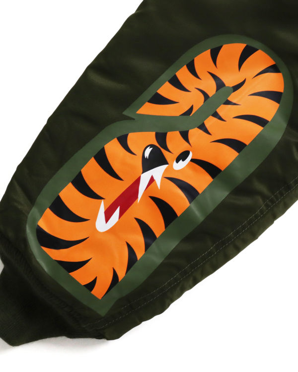 Pánské Bundy Bape Shark Loose Fit Ma-1 M Bomber Zelene | 76142YGWJ