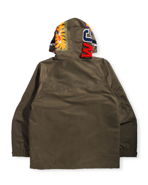 Pánské Bundy Bape Shark Snowboard Zelene | 87219CKTA