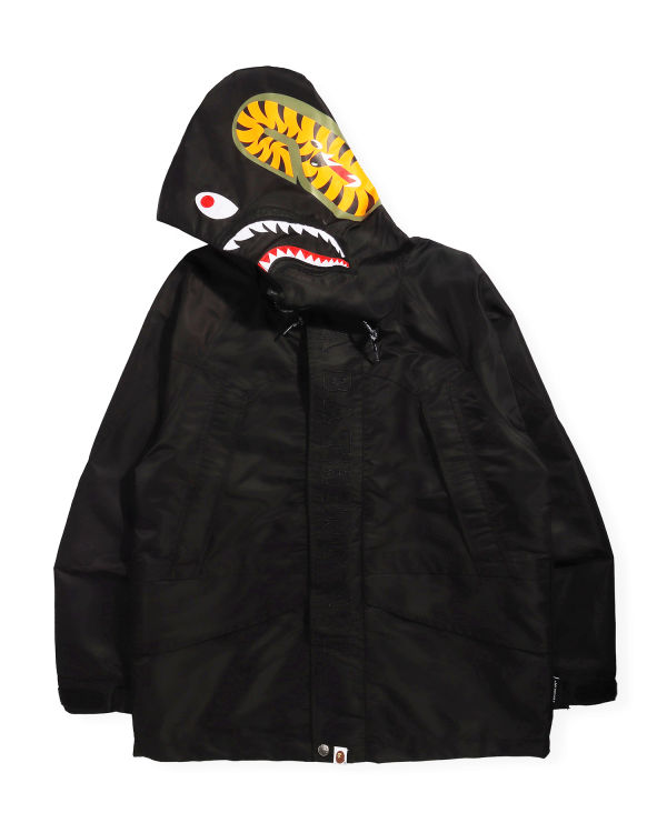 Pánské Bundy Bape Shark Snowboard Černé | 65401HXGR