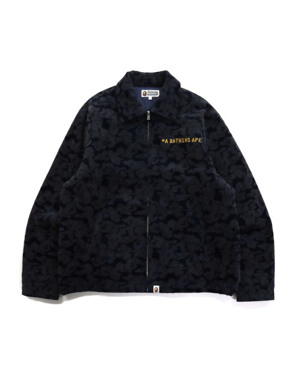 Pánské Bundy Bape Solid Camo Corduroy Champion Pracovní Tmavě Blankyt Blankyt | 26975VLEI