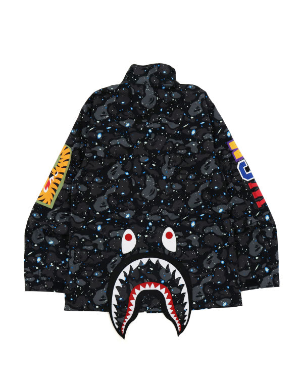 Pánské Bundy Bape Space Camo Shark M-65 Černé | 72436MQXE