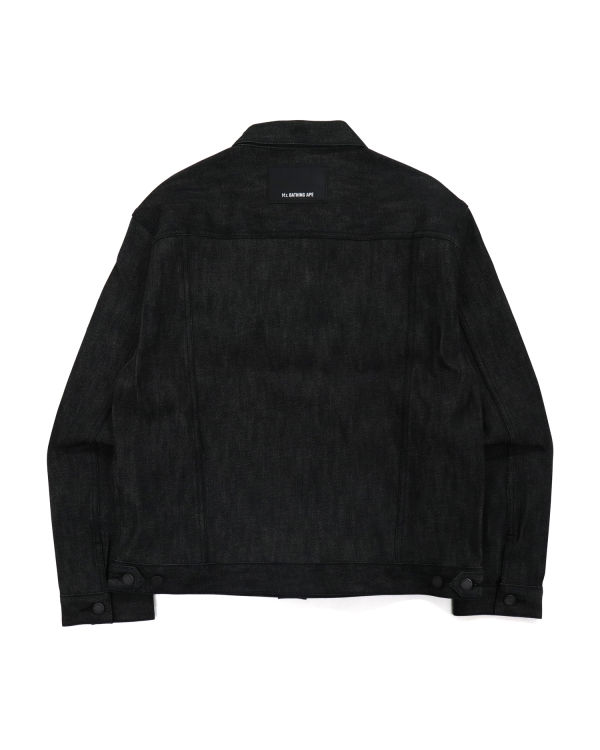 Pánské Bundy Bape Stretch Denim Černé | 08596CYKT