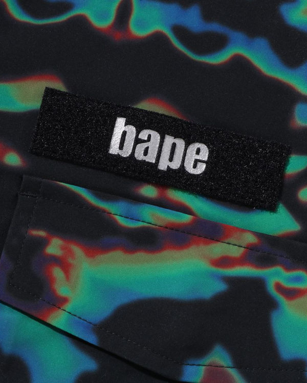Pánské Bundy Bape Thermography Loose Fit M-65 Černé | 61704OHJR