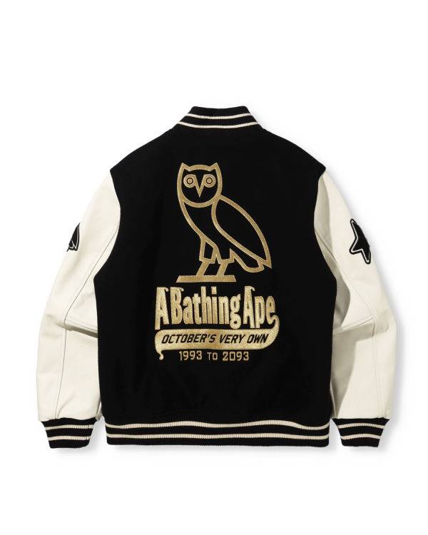 Pánské Bundy Bape X OVO Varsity Černé | 50196NJKC