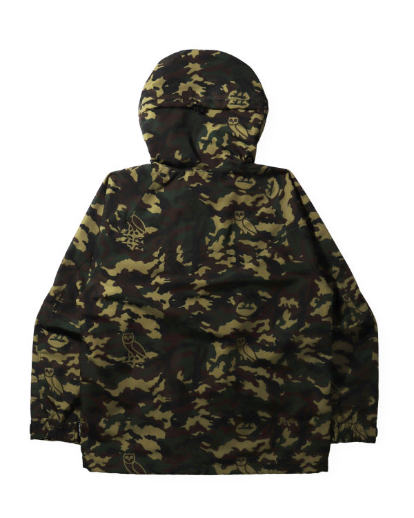 Pánské Bundy Bape X OVO Woodland Camo Snowboard Zelene | 35210JPCM