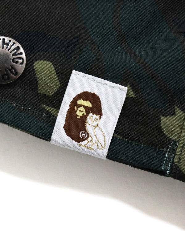 Pánské Bundy Bape X OVO Woodland Camo Snowboard Zelene | 35210JPCM