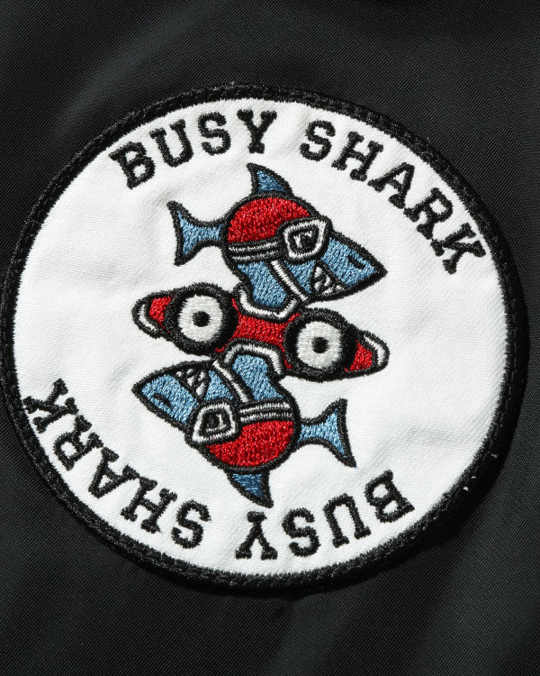 Pánské Kabáty Bape Busy Shark Loose Fit MA-1 Černé | 70345YZFW