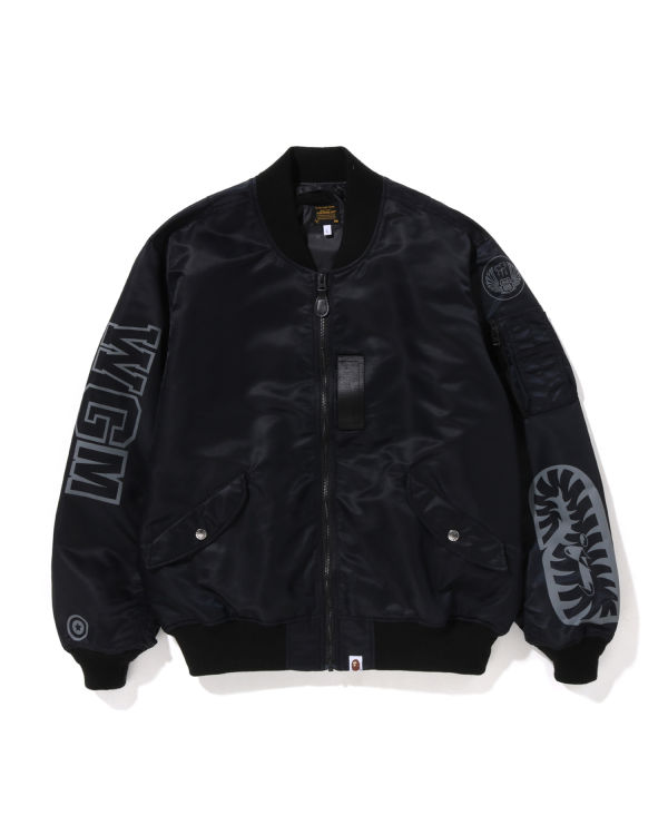 Pánské Kabáty Bape Shark Loose Fit MA-1 Černé | 23846PSBH
