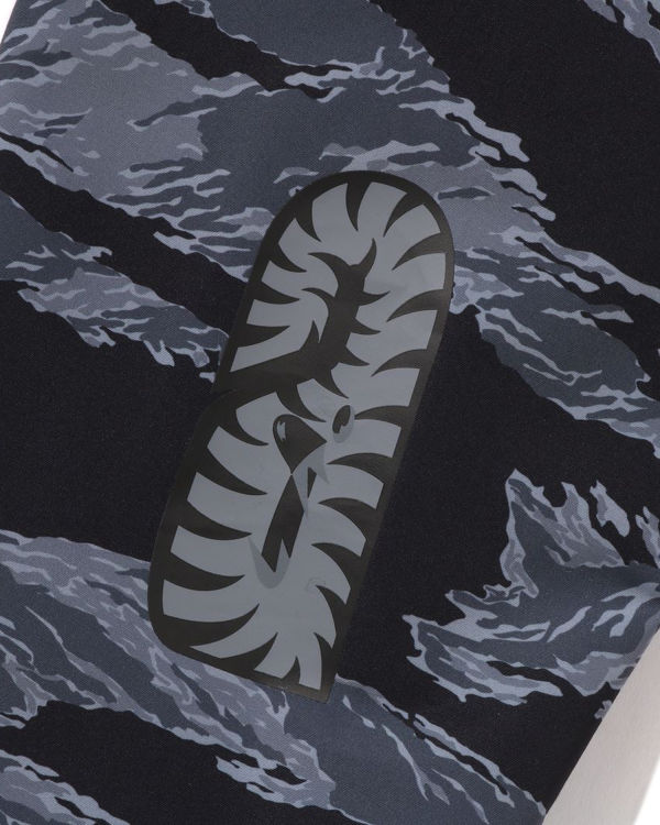 Pánské Kabáty Bape Tiger Camo Long MA-1 Černé | 49862JZMR