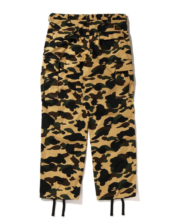 Pánské Kalhoty Bape 1st Camo Cargo Žluté | 78429JGNK