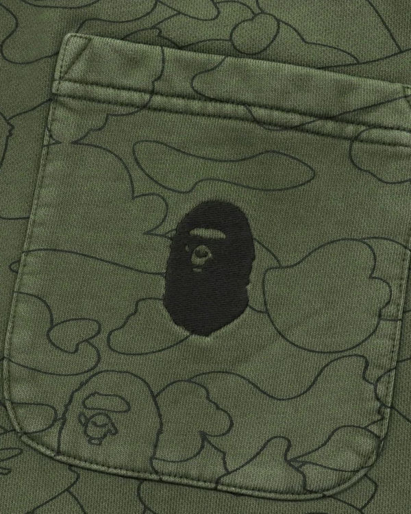 Pánské Kalhoty Bape Line 1st Camo Washed Slim Zelene | 05283XQOK