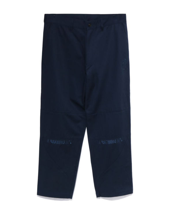 Pánské Kalhoty Bape Loose Fit Chino Tmavě Blankyt Blankyt | 98543GFOJ