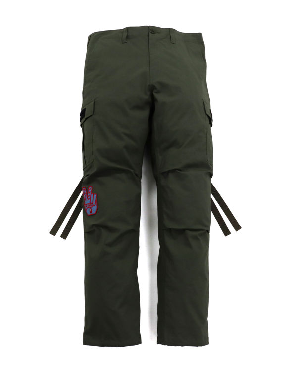 Pánské Kalhoty Bape Relaxed Fit 6 Pocket Zelene | 82340BKFN
