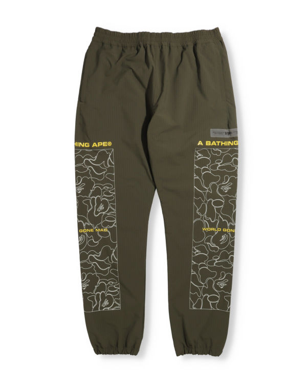 Pánské Kalhoty Bape Rip Stop Track Zelene | 43162WBQA