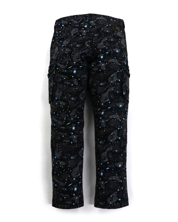 Pánské Kalhoty Bape Space Camo Relaxed Fit Černé | 29805YFJG