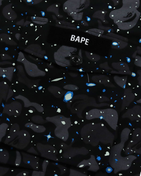 Pánské Kalhoty Bape Space Camo Relaxed Fit Černé | 29805YFJG