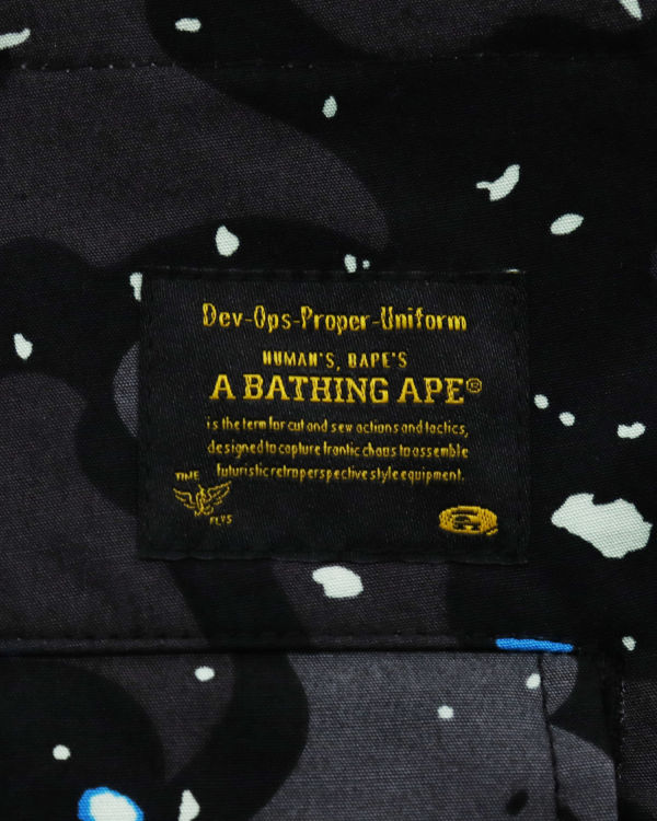 Pánské Kalhoty Bape Space Camo Relaxed Fit Černé | 29805YFJG