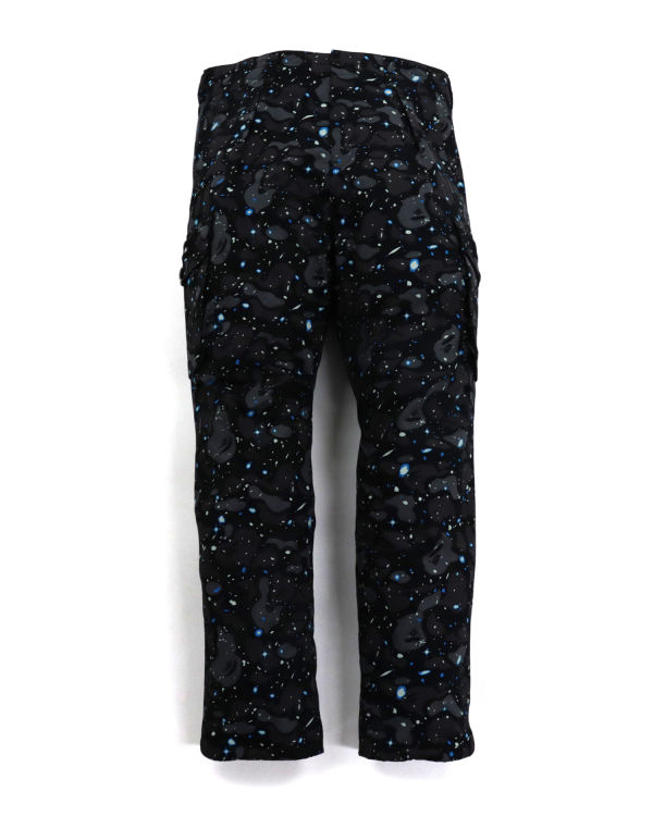 Pánské Kalhoty Bape Space Camo Relaxed Fit Černé | 29805YFJG
