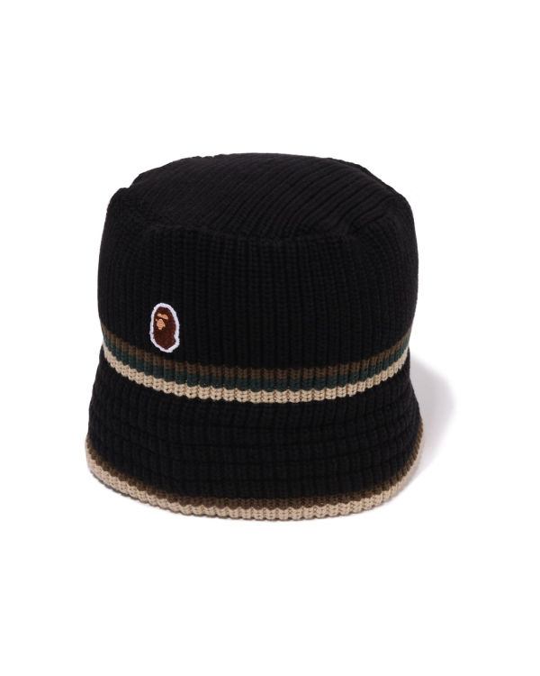 Pánské Klobouky Bape Ape Head One Point Crusher Černé | 25394GTJZ